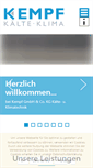 Mobile Screenshot of kempf-klima.de